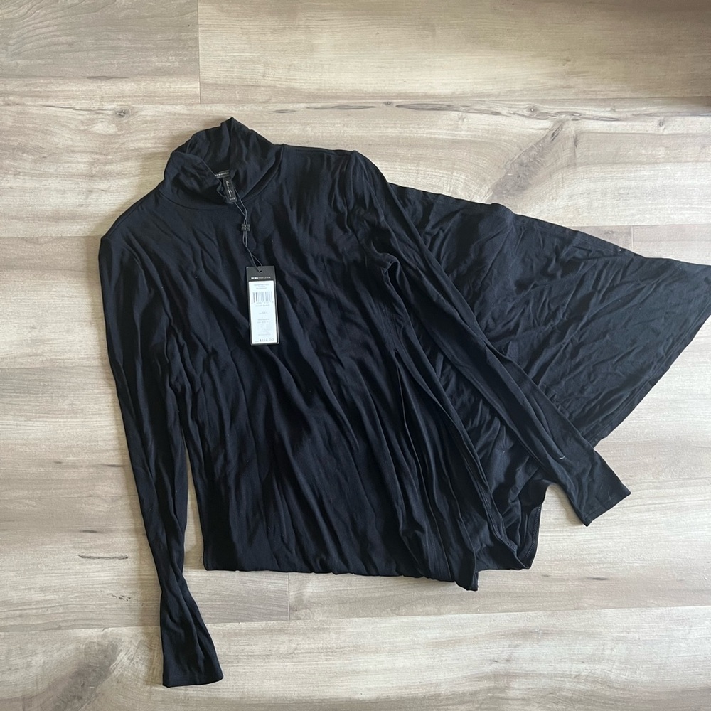 BCBGMAXAZRIA Kabrina Turtleneck Asymmetric Hem Dress XXS